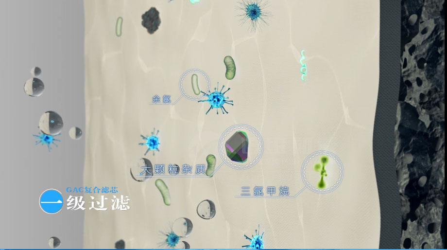 凈水器三維動(dòng)畫(huà)案例展示：出水就可以直接喝的反滲透直飲水機。(圖4)