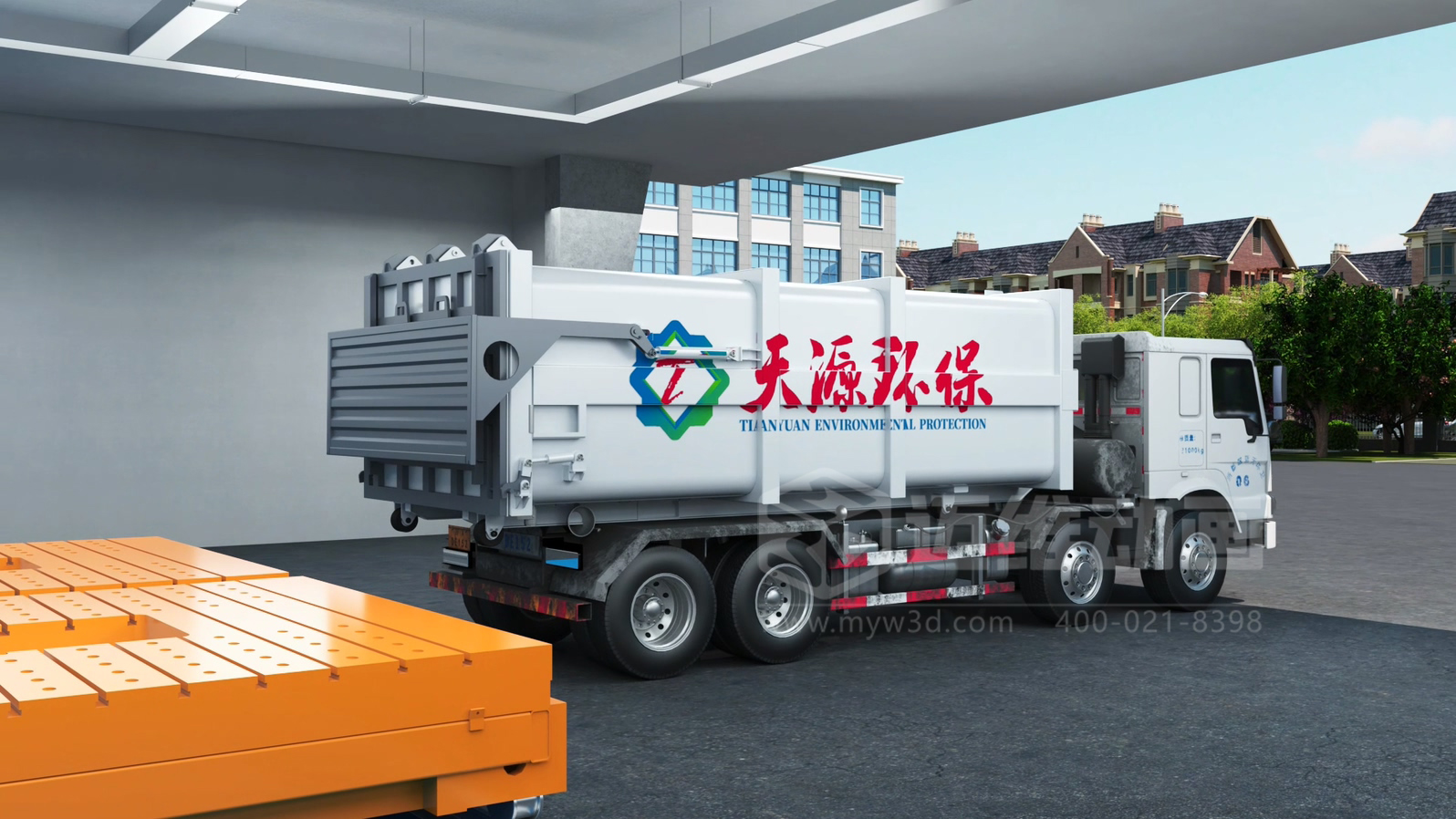 環(huán)衛一體化處理工藝三維動(dòng)畫(huà)(圖6) 環(huán)衛一體化處理工藝三維動(dòng)畫(huà)(圖6)