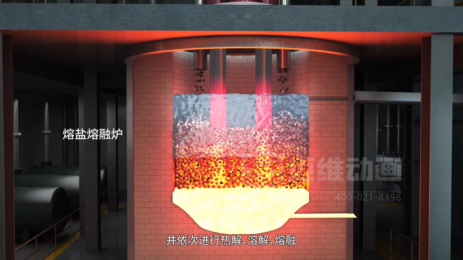 生活垃圾焚燒飛灰熔鹽熔融資源化工藝技術(shù)三維動(dòng)畫(huà)(圖5) 生活垃圾焚燒飛灰熔鹽熔融資源化工藝技術(shù)三維動(dòng)畫(huà)(圖5)