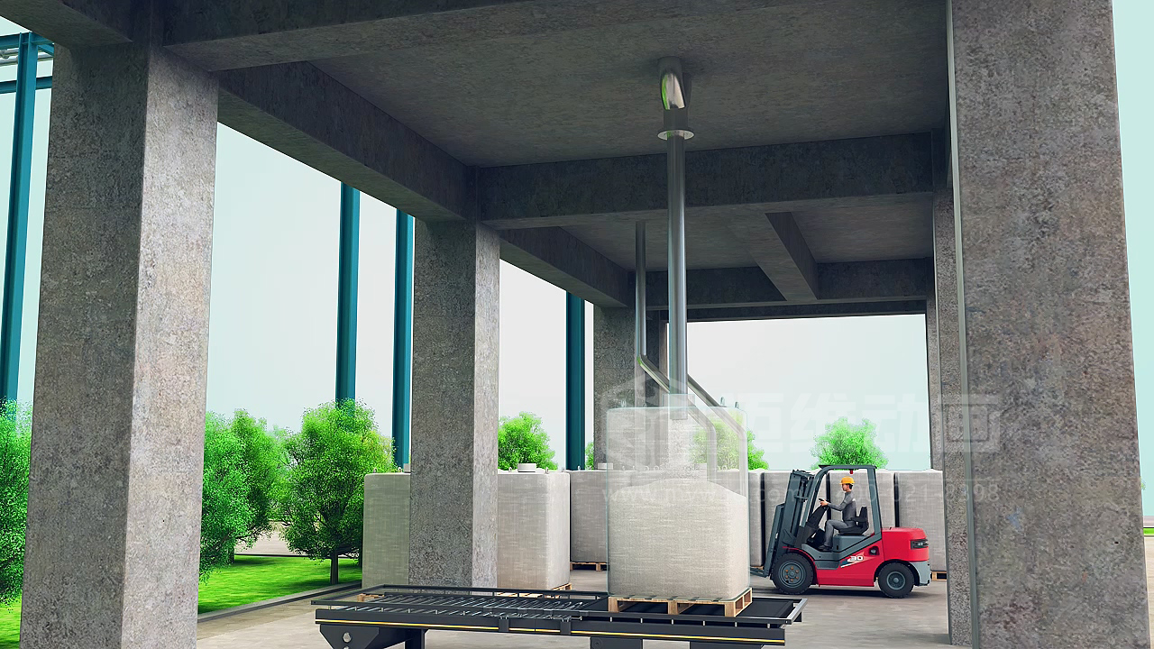 粉粒體物料處理系統三維動(dòng)畫(huà)(圖11) 粉粒體物料處理系統三維動(dòng)畫(huà)(圖11)